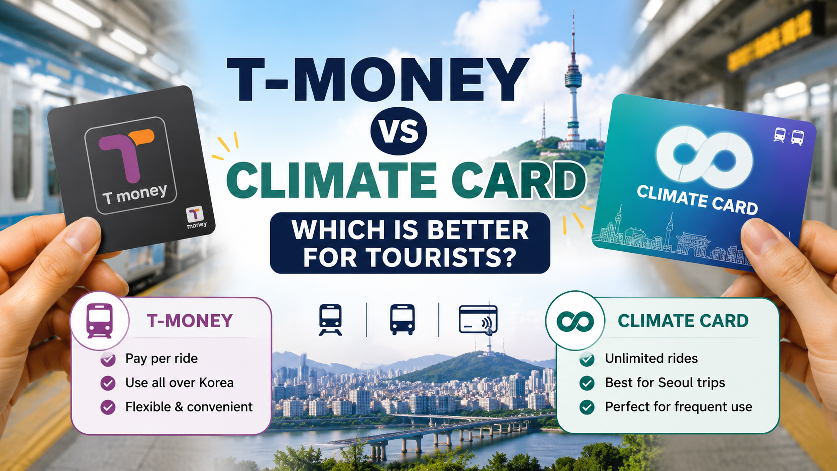 T-Money vs Climate Card: Which Is Better for Tourists in Korea?