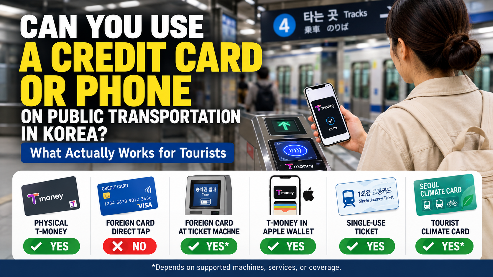 Can You Use a Credit Card or Phone on Public Transportation in Korea?